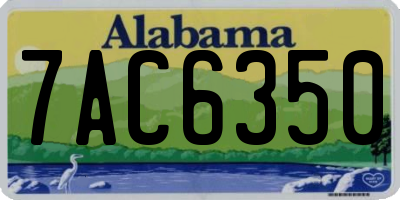 AL license plate 7AC6350