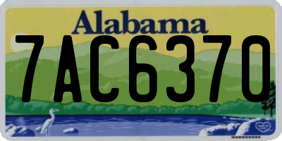 AL license plate 7AC6370