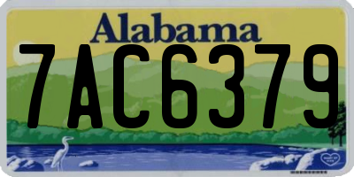 AL license plate 7AC6379