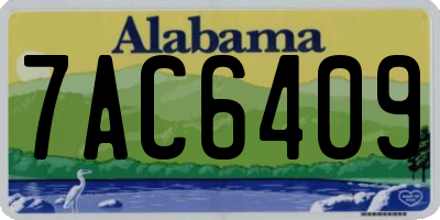 AL license plate 7AC6409