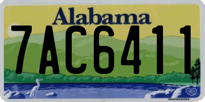 AL license plate 7AC6411
