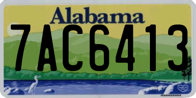 AL license plate 7AC6413