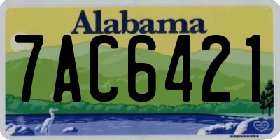 AL license plate 7AC6421