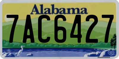 AL license plate 7AC6427