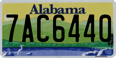 AL license plate 7AC6440