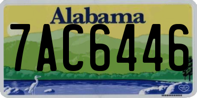 AL license plate 7AC6446
