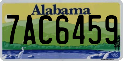 AL license plate 7AC6459