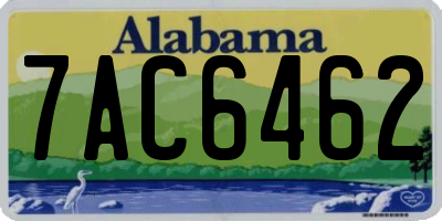 AL license plate 7AC6462