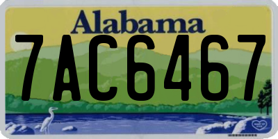 AL license plate 7AC6467