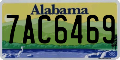 AL license plate 7AC6469