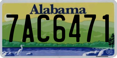 AL license plate 7AC6471