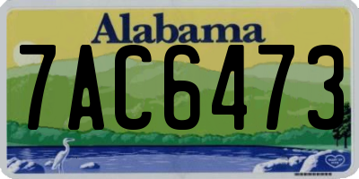 AL license plate 7AC6473