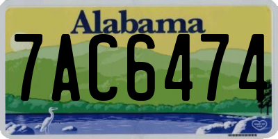 AL license plate 7AC6474