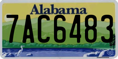 AL license plate 7AC6483