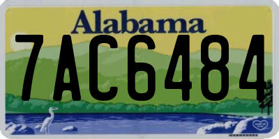 AL license plate 7AC6484