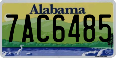 AL license plate 7AC6485