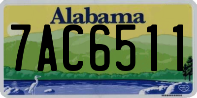 AL license plate 7AC6511