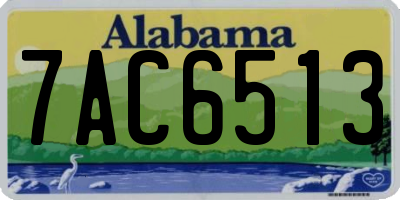 AL license plate 7AC6513