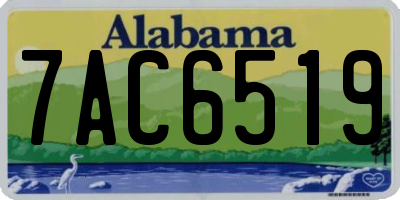 AL license plate 7AC6519