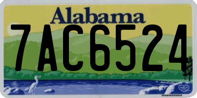 AL license plate 7AC6524