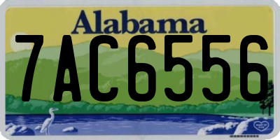 AL license plate 7AC6556