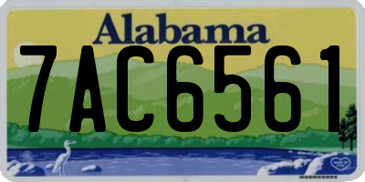 AL license plate 7AC6561