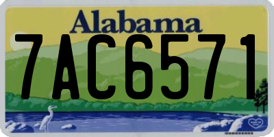 AL license plate 7AC6571