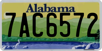 AL license plate 7AC6572