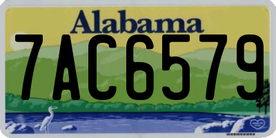 AL license plate 7AC6579