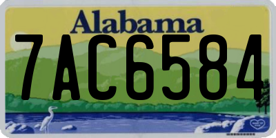 AL license plate 7AC6584