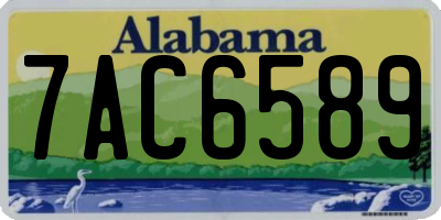 AL license plate 7AC6589