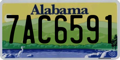 AL license plate 7AC6591