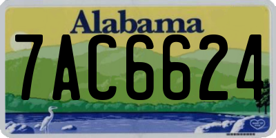 AL license plate 7AC6624