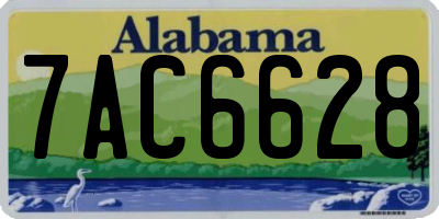 AL license plate 7AC6628