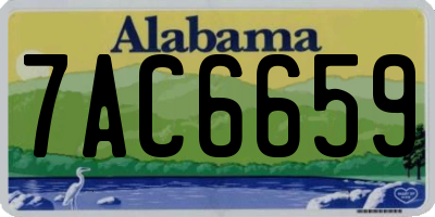 AL license plate 7AC6659