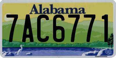 AL license plate 7AC6771
