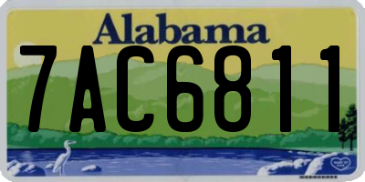 AL license plate 7AC6811