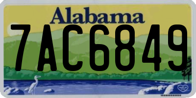 AL license plate 7AC6849