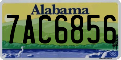 AL license plate 7AC6856