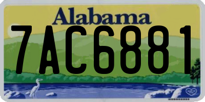 AL license plate 7AC6881