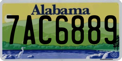 AL license plate 7AC6889