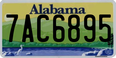 AL license plate 7AC6895