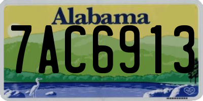 AL license plate 7AC6913