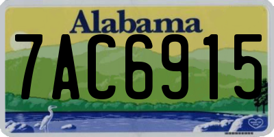 AL license plate 7AC6915