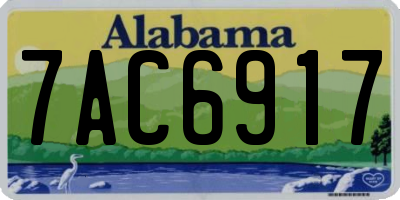 AL license plate 7AC6917