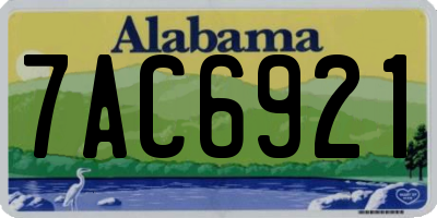 AL license plate 7AC6921
