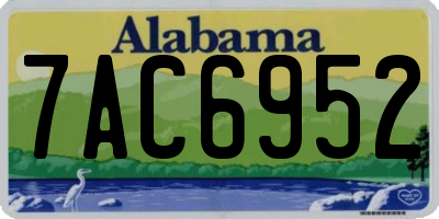 AL license plate 7AC6952