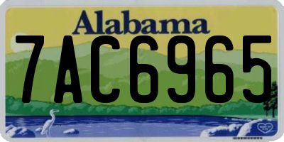 AL license plate 7AC6965