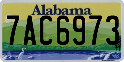 AL license plate 7AC6973