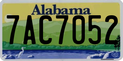 AL license plate 7AC7052